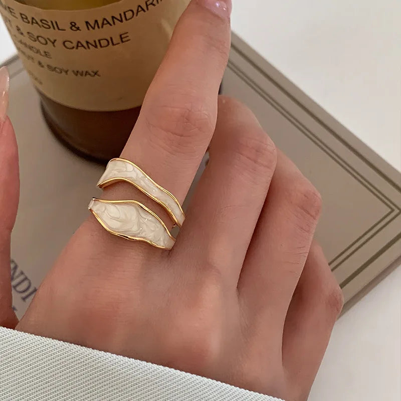 Colorful Enamel Adjustable Ring by ZEB Jewelry – view 15