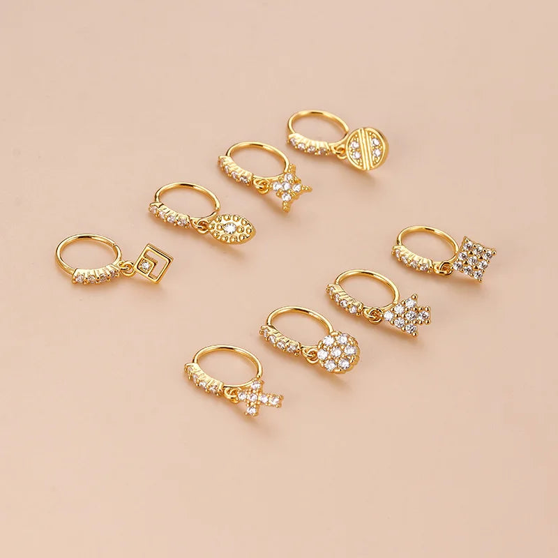 Cross Dangle Nose Hoop by ZEB Jewelry – view 6
