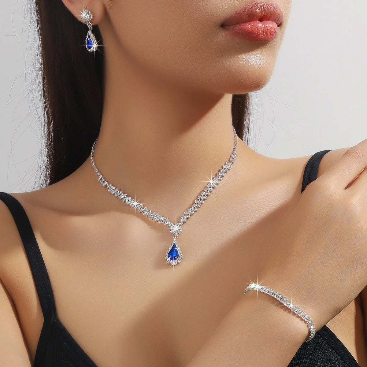 Bridal Three-Piece Jewelry Set by ZEB Jewelry – view 6