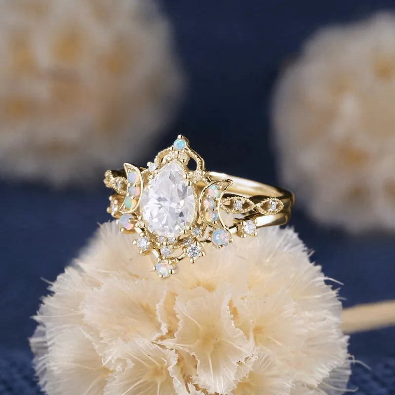 Star & Moon Zircon Ring by ZEB Jewelry – view 6