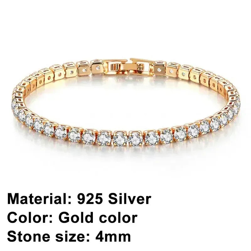 Cubic Zirconia Tennis Bracelet – 925 Sterling Silver by ZEB Jewelry – view 11