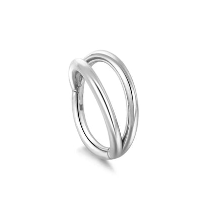 Double Hoop Titanium Nose Ring by ZEB Jewelry – view 11