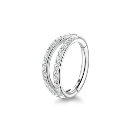 Double Hoop Titanium Nose Ring by ZEB Jewelry – view 8
