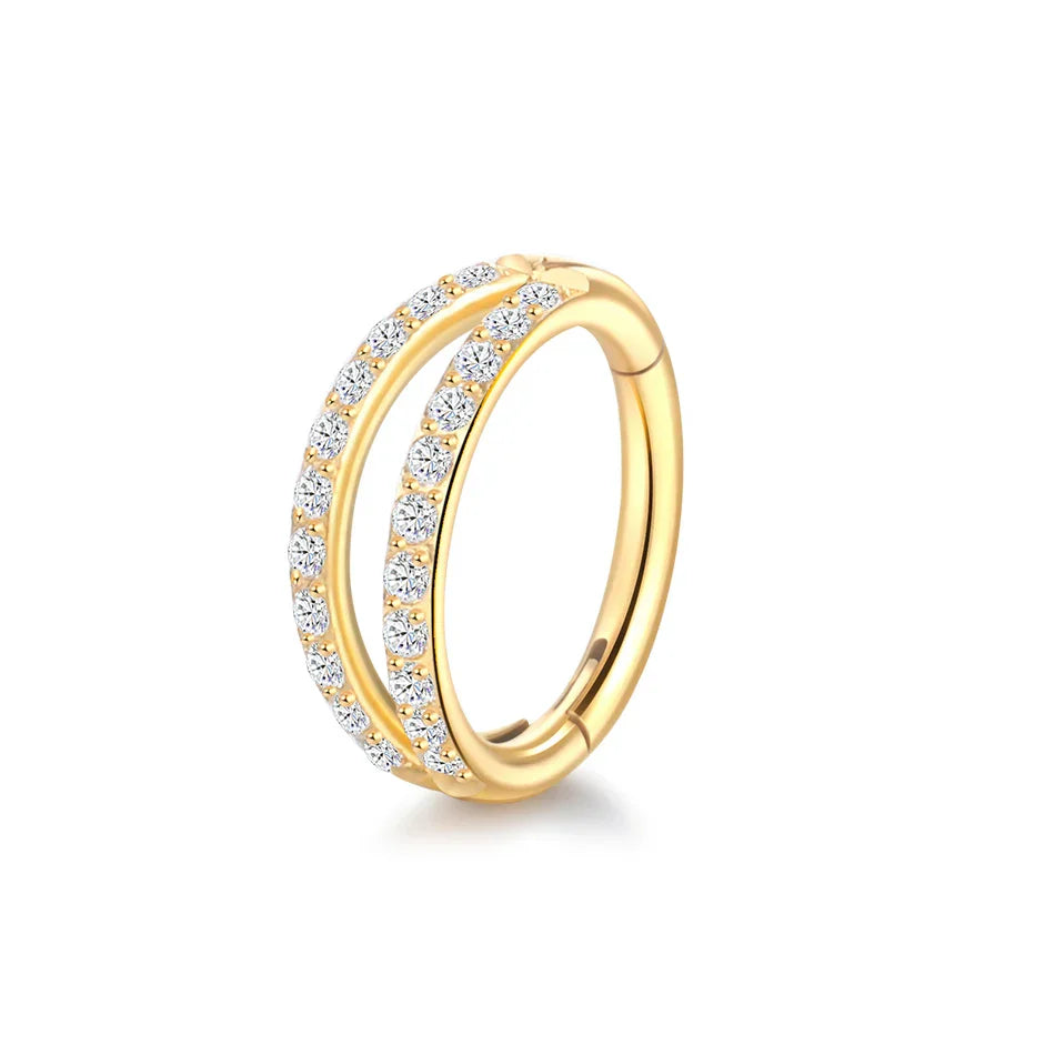 Double Hoop Titanium Nose Ring by ZEB Jewelry – view 9