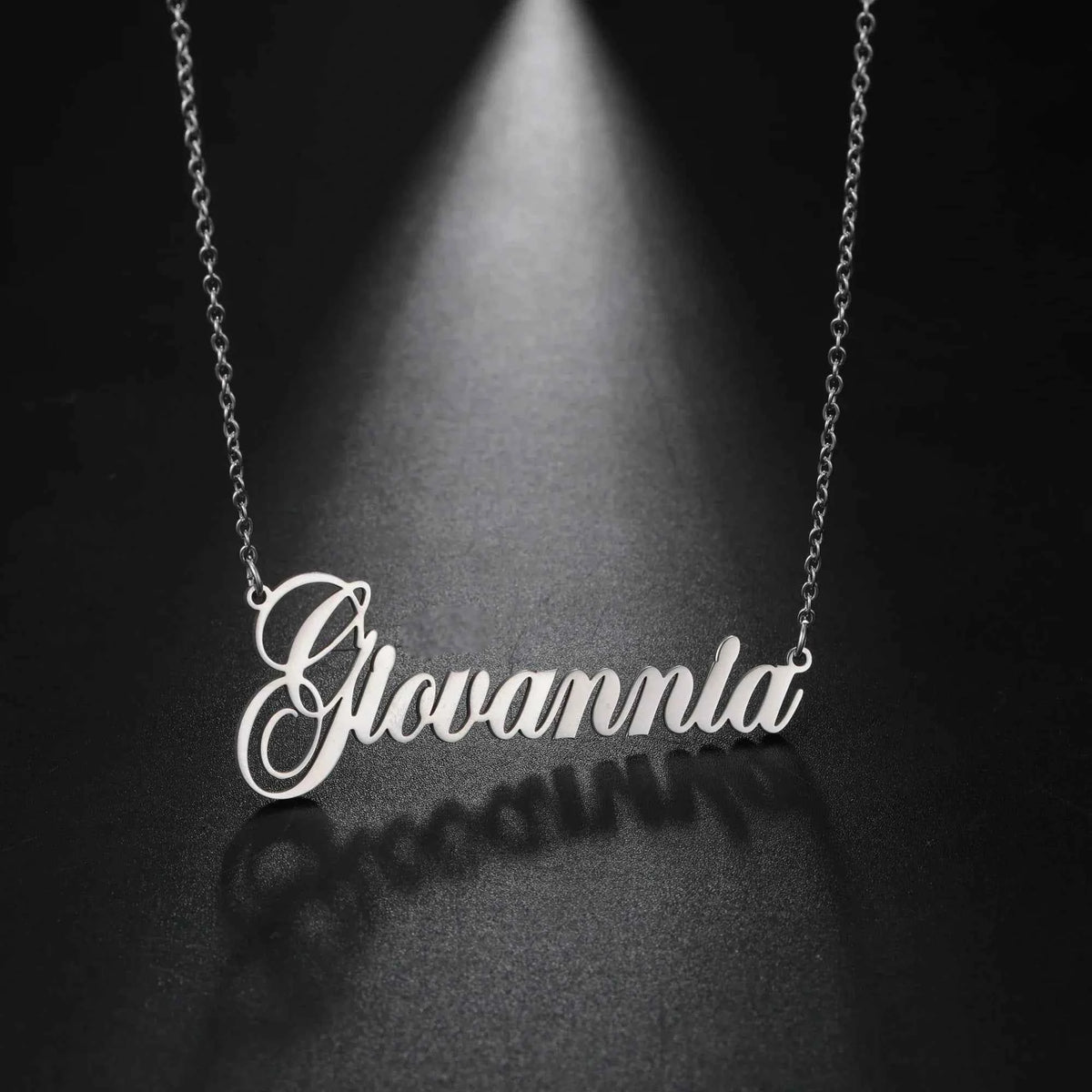 Personalized Name Necklace – Stainless Steel Choker by ZEB Jewelry – view 3