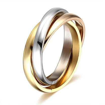 Classic Three-Ring Set – Stainless Steel by ZEB Jewelry – view 10