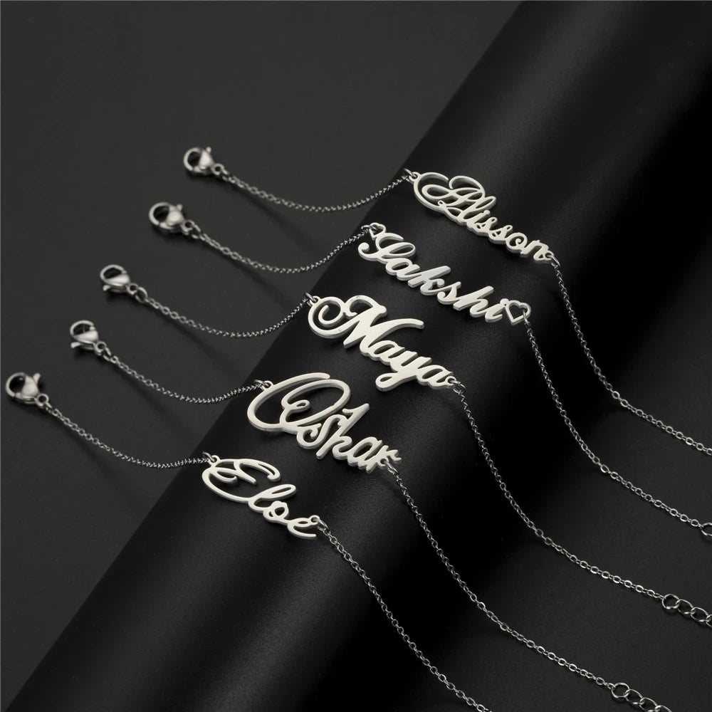 Personalized Crown Name Bracelet – Stainless Steel by ZEB Jewelry – view 2