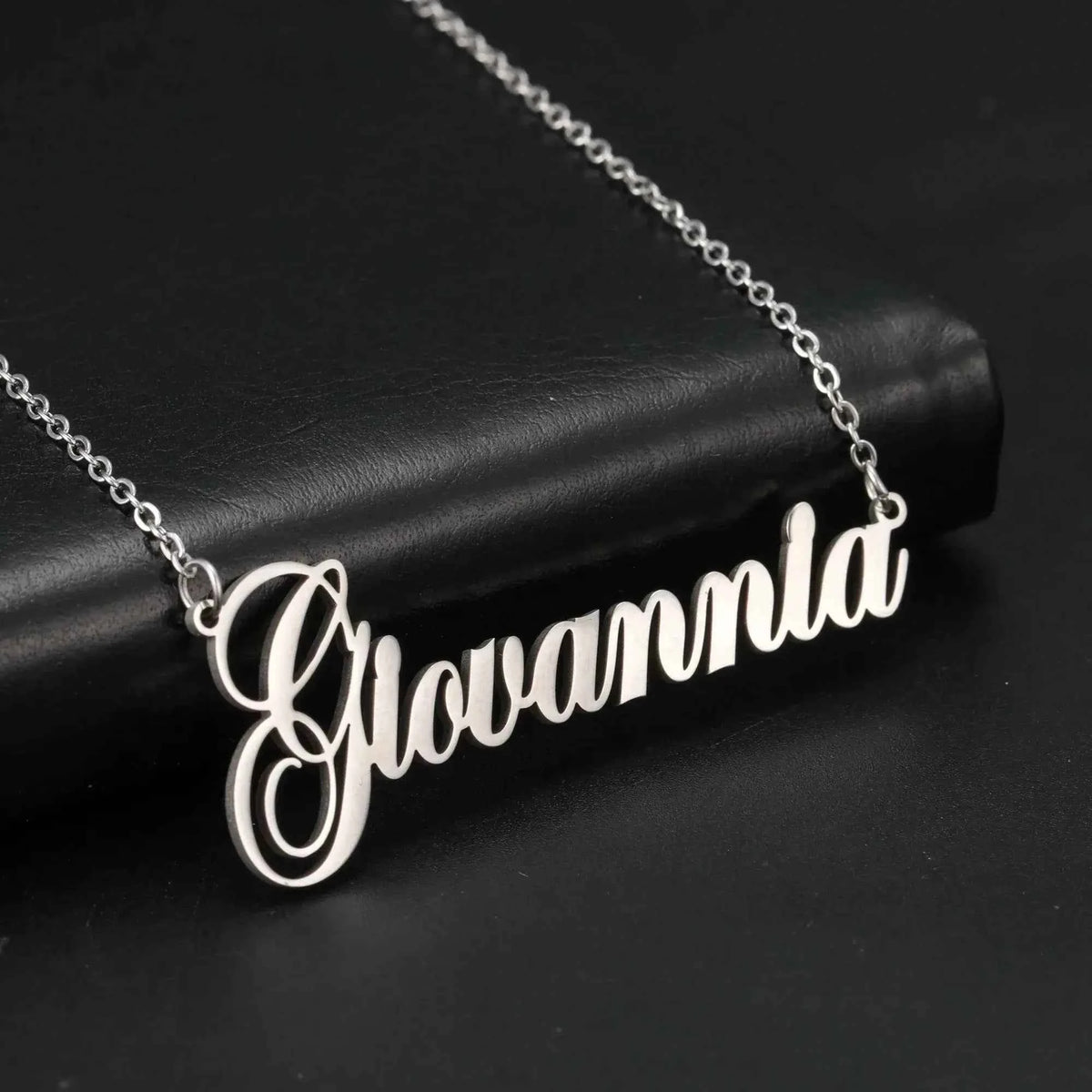 Personalized Name Necklace – Stainless Steel Choker by ZEB Jewelry – view 2
