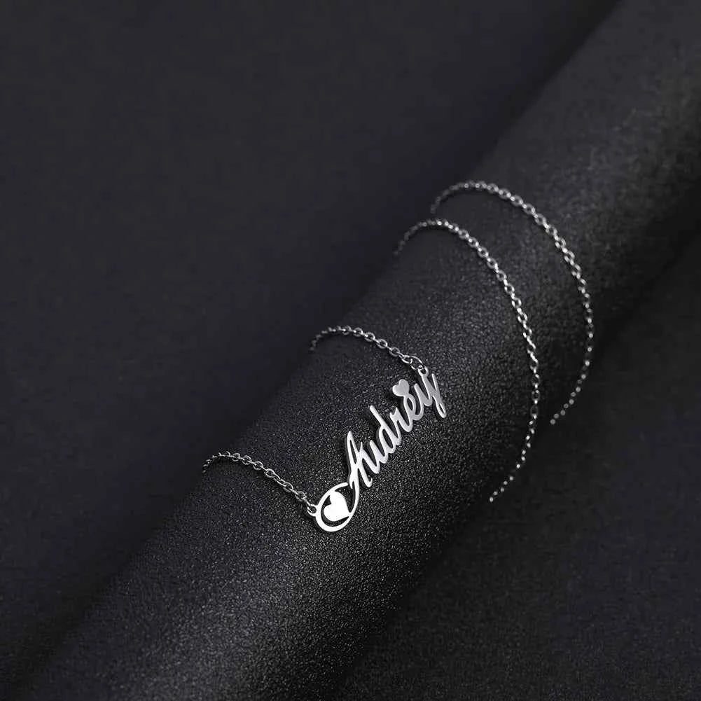 Personalized Name Necklace – Stainless Steel Choker by ZEB Jewelry – view 4