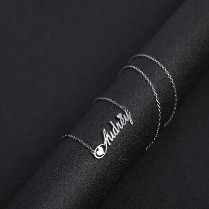 Personalized Name Necklace – Stainless Steel Choker by ZEB Jewelry – view 4