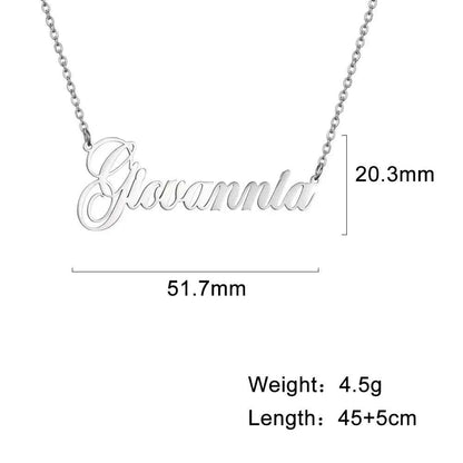 Personalized Name Necklace – Stainless Steel Choker by ZEB Jewelry – view 12