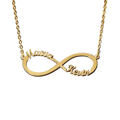 Personalized Infinity Two Name Necklace by ZEB Jewelry – view 1