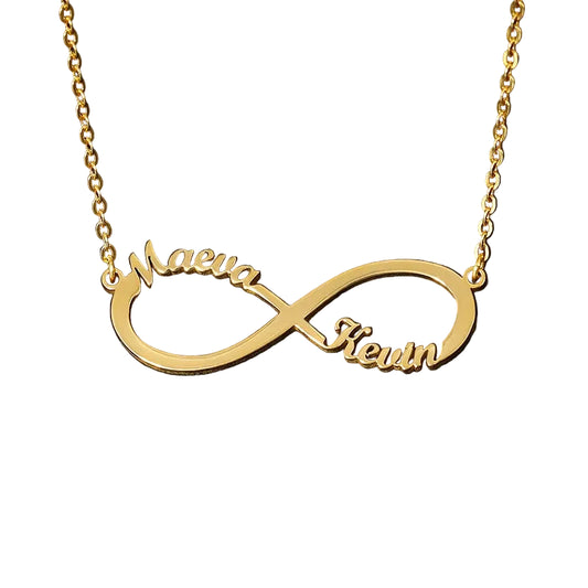 Personalized Infinity Two Name Necklace by ZEB Jewelry – view 1