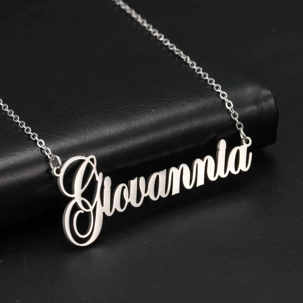 Personalized Name Necklace – Stainless Steel Choker by ZEB Jewelry – view 8