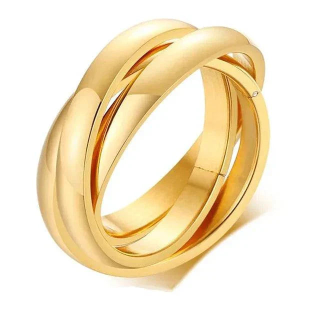 Classic Three-Ring Set – Stainless Steel by ZEB Jewelry – view 9