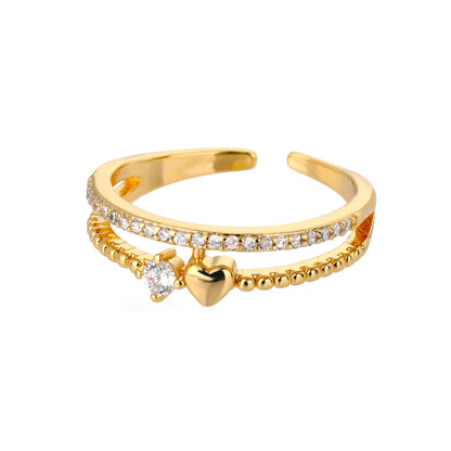 Stackable Zircon Heart Ring Set by ZEB Jewelry – view 19