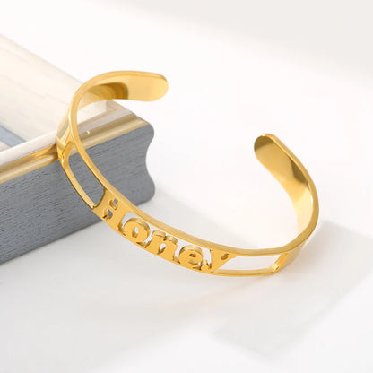 Personalized Heart Name Bracelet – Stainless Steel by ZEB Jewelry – view 7