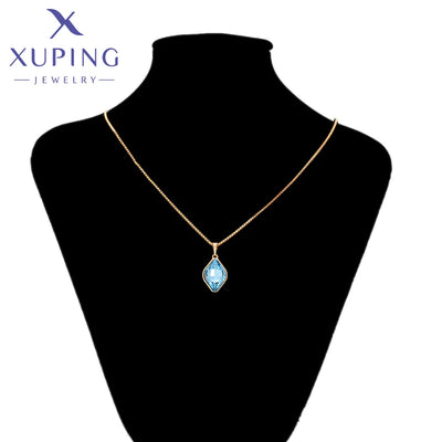  Xuping Crystal Pendant Necklace