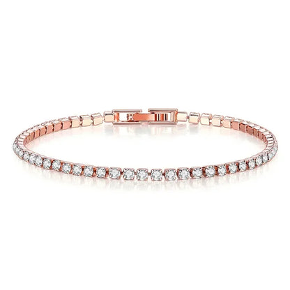 Cubic Zirconia Tennis Bracelet – 925 Sterling Silver by ZEB Jewelry – view 4
