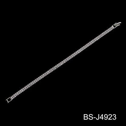 Zircon Studded Open Bangle – Silver-Tone Copper by ZEB Jewelry – view 11