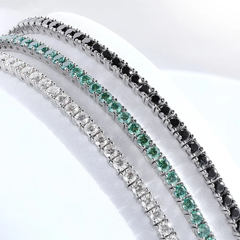 Moissanite Tennis Bracelet – 925 Sterling Silver by ZEB Jewelry – view 15