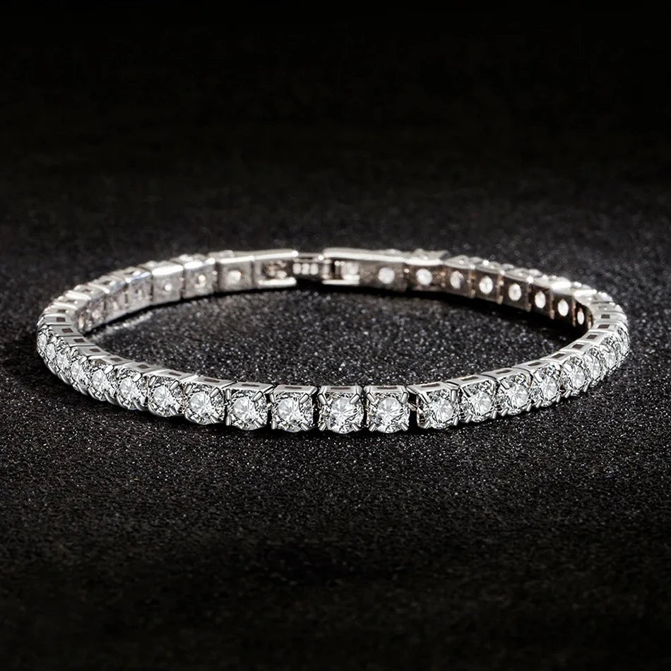 Zircon Tennis Bracelet – 925 Sterling Silver by ZEB Jewelry – view 3