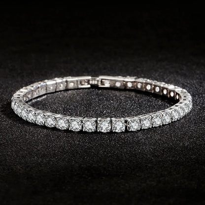 Zircon Tennis Bracelet – 925 Sterling Silver by ZEB Jewelry – view 3