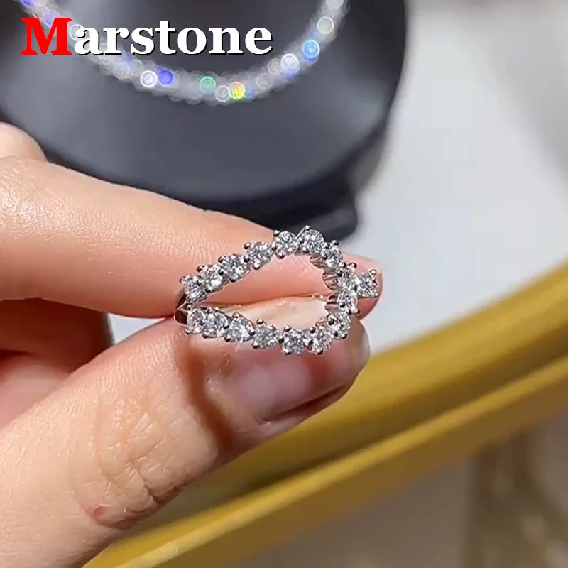 VVS1 Moissanite Ring – 925 Sterling Silver by ZEB Jewelry – view 1