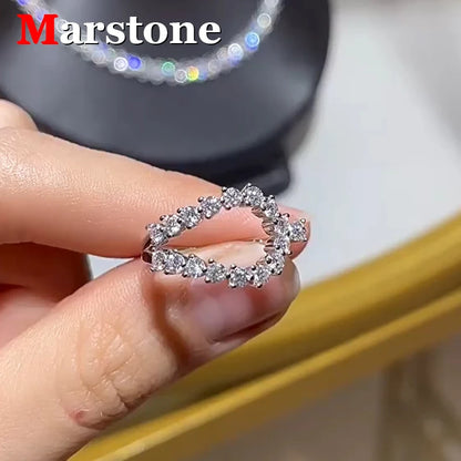 VVS1 Moissanite Ring – 925 Sterling Silver by ZEB Jewelry – view 1