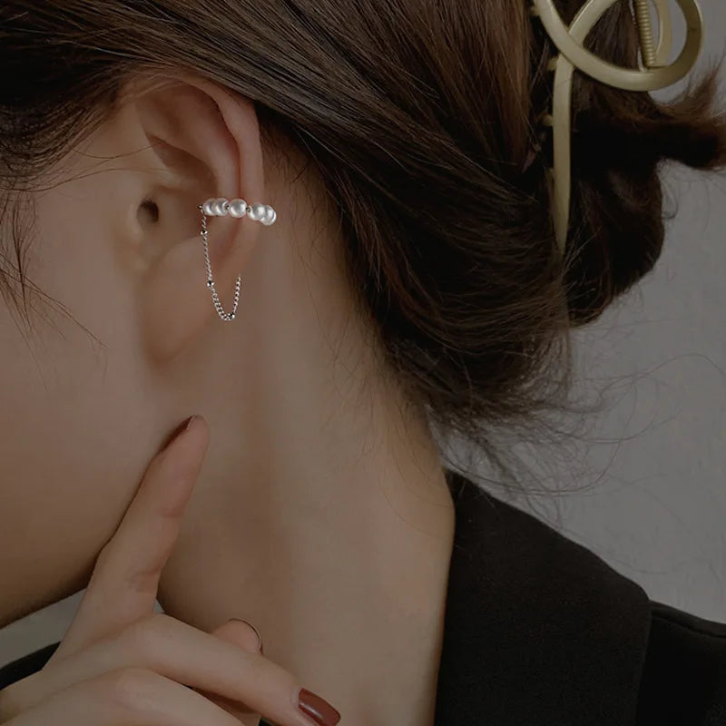 Zircon Star Tassel Clip Earrings by ZEB Jewelry – view 27