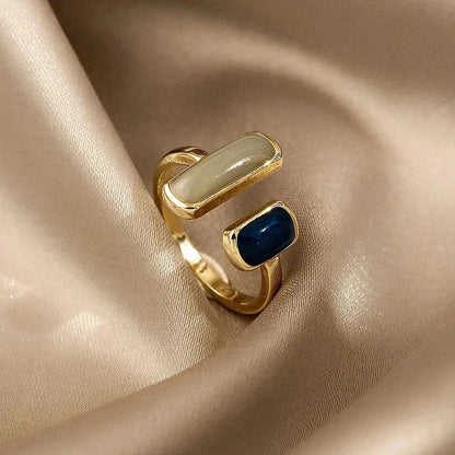 Colorful Enamel Adjustable Ring by ZEB Jewelry – view 3