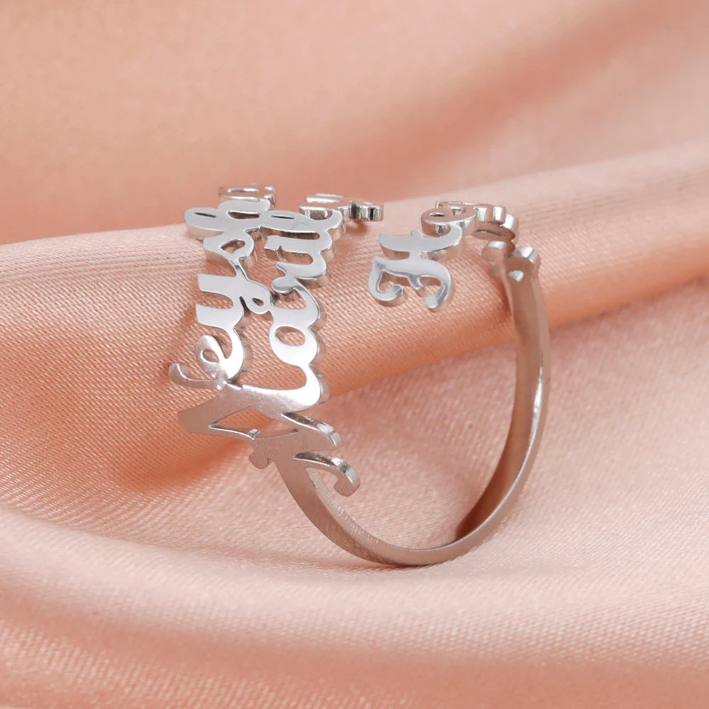 Personalized Name Ring – Stainless Steel by ZEB Jewelry – view 8
