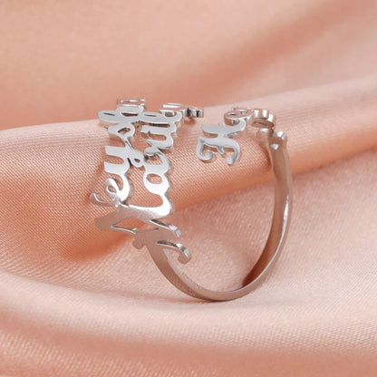 Personalized Name Ring – Stainless Steel by ZEB Jewelry – view 8