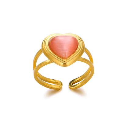 Stackable Zircon Heart Ring Set by ZEB Jewelry – view 32