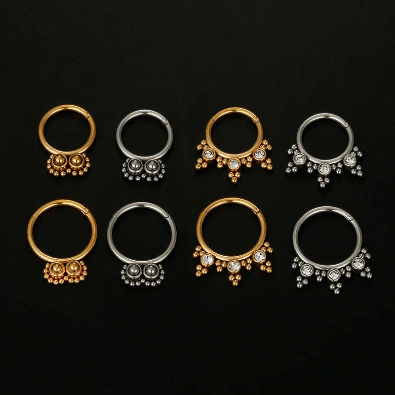 Cross Dangle Nose Hoop by ZEB Jewelry – view 4