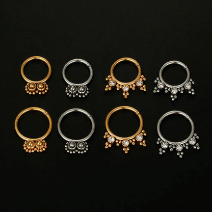 Cross Dangle Nose Hoop by ZEB Jewelry – view 4