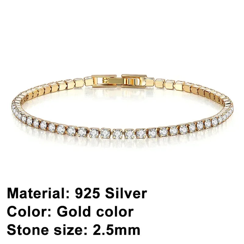 Cubic Zirconia Tennis Bracelet – 925 Sterling Silver by ZEB Jewelry – view 8
