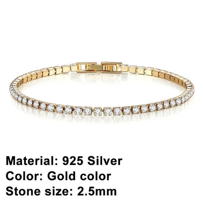 Cubic Zirconia Tennis Bracelet – 925 Sterling Silver by ZEB Jewelry – view 8