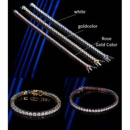 3mm/4mm Moissanite Tennis Bracelet – 925 Sterling Silver by ZEB Jewelry – view 5