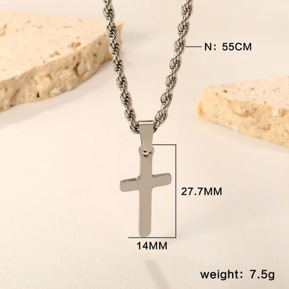 Cubic Zirconia Necklace – Stainless Steel by ZEB Jewelry – view 9