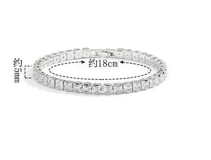 Black Zircon Tennis Bracelet – 925 Sterling Silver by ZEB Jewelry – view 8