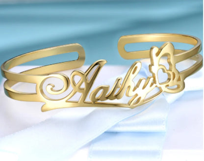 Personalized Heart Name Bracelet – Stainless Steel by ZEB Jewelry – view 11