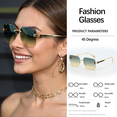 Modern Geometric Sunglasses Women