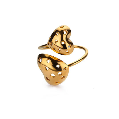 Stackable Zircon Heart Ring Set by ZEB Jewelry – view 34