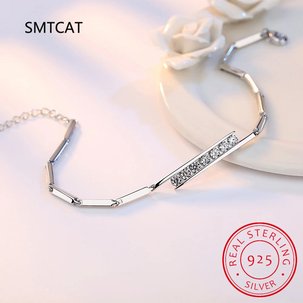 Moissanite Tennis Bracelet – 925 Sterling Silver by ZEB Jewelry – view 3