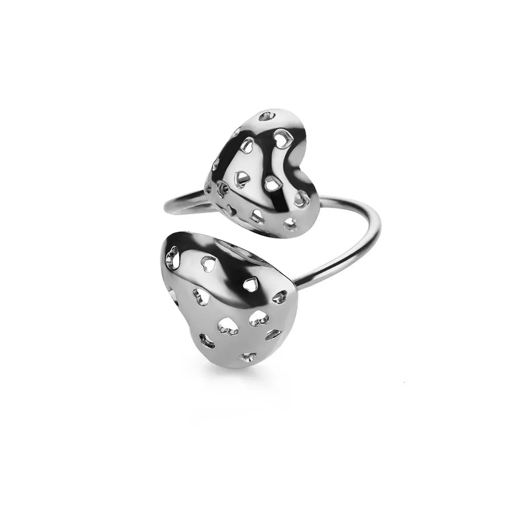 Stackable Zircon Heart Ring Set by ZEB Jewelry – view 37