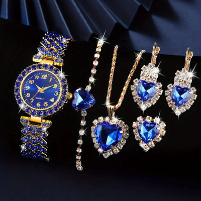 Women’s Quartz Watch with Jewelry Set
