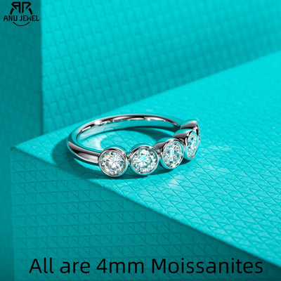 Elegant Moissanite Wedding Band