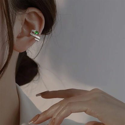 Zircon Star Tassel Clip Earrings by ZEB Jewelry – view 16