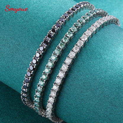 Moissanite Tennis Bracelet – 925 Sterling Silver by ZEB Jewelry – view 1